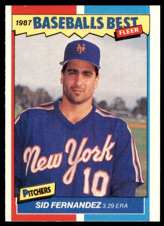 1987 Fleer Sluggers vs pitchers Sid Fernandez. New York Mets* #13 - Image 1 of 2