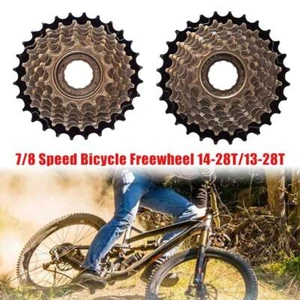 7/8 Speed Freewheel 14-28T/ 13-28T MTB Road Cycling Bike for Shimano & Sram - Picture 1 of 15