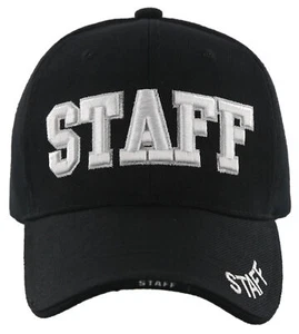 NEU! STAFF BASEBALLL CAP MÜTZE SCHWARZ - Bild 1 von 4