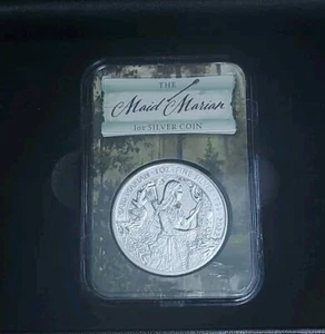 2022 UK MAID MARIAN 1oz SILVER COIN NEW BOXED - Picture 1 of 4