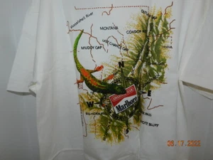 Vintage Marlboro 90’s Adventure Team Iguana Pass T Shirt XL DEADSTOCK OS L xl 2x - Picture 1 of 4