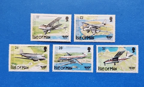 Isle Of Man Stamps, Scott 262-266 Complete Set MNH Cover