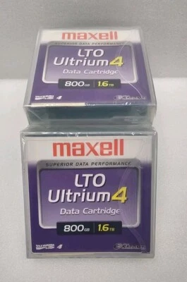 Lote de 3 - Maxwell LTO Ultrium 4 Cartuchos de Fecha 800GB 1.6TB - Nuevo Precintado Foto 1 de 3