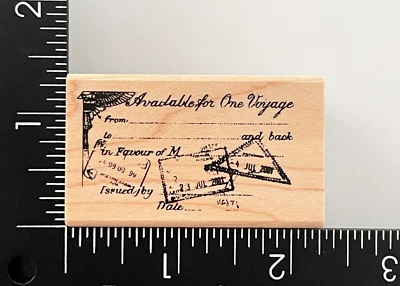 Sello de goma pasaporte boleto viaje vacaciones viaje vacaciones club chatarra Foto 1 de 4