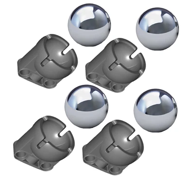 Minizfigs Technic Pack 3 2000702 EV3 Set Pivot Caster Mindstorms Robotics, Boost - Image 1 of 3