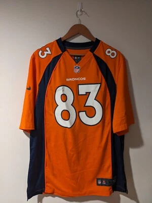 Camiseta deportiva grande naranja Nike de fútbol americano de los Denver Broncos Wes Welker NFL Foto 1 de 4