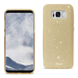 Reiko Samsung Galaxy S8 Edge /S8+/ S8 Plus Shine Glitter Shimmer Leopard Hybrid - Picture 1 of 4