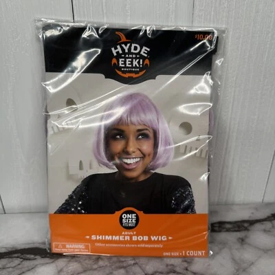 Peluca Disfraz Bob Halloween Lavanda Brillo Adulto - ¡Hyde & EEK! Boutique NUEVO Foto 1 de 4