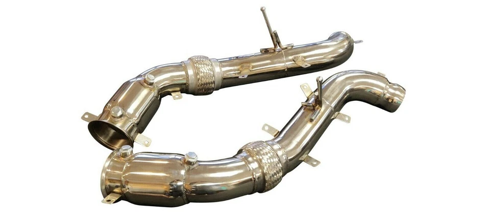 Se adapta a McLaren MP4-12C 12-14 HFC 200 celdas de alto flujo Cat Down Pipes Foto 1 de 4