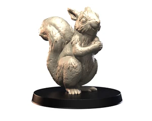 Dungeons & Dragons -HD Resin Print Druid Wildshape - Tiny Beast - Squirrel - Picture 1 of 14