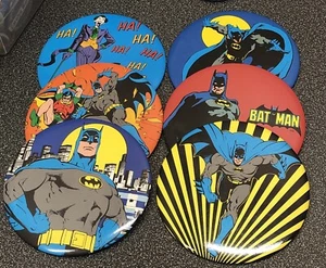 Batman 1982 - 1989 Giant 6" Jumbo Pinback Pin Button Badge DC Comics Lot Of 6 - Picture 1 of 15