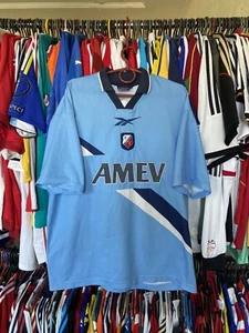 UTRECHT 1999 2000 AWAY FOOTBALL SHIRT SOCCER JERSEY REEBOK sz 42/44 MEN BLUE - Picture 1 of 21