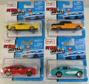 Lot Of 4 Brand New Maista Fresh Metal 1:64 Assorted Cars New - Picture 1 of 7