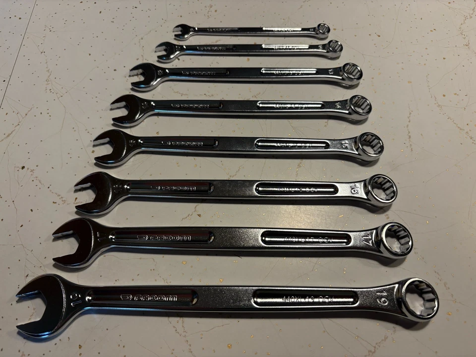 Facom 440XL Long Combination Metric Wrench Set, 8 Piece, 12pt, Precision Torque - Image 1 of 4
