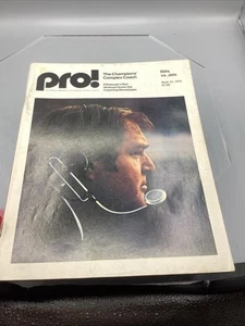 Pro! NFL Magazine Bills vs Jets Game Day Program 21 de septiembre de 1975 Chuck Noll Cover - Imagen 1 de 3