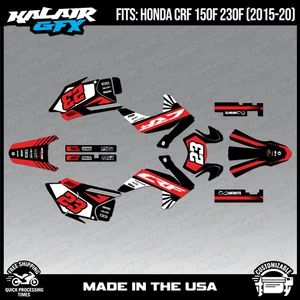 Graphics Kit for HONDA CRF150F CRF230F (2015-2020) FH-Red - Picture 1 of 4