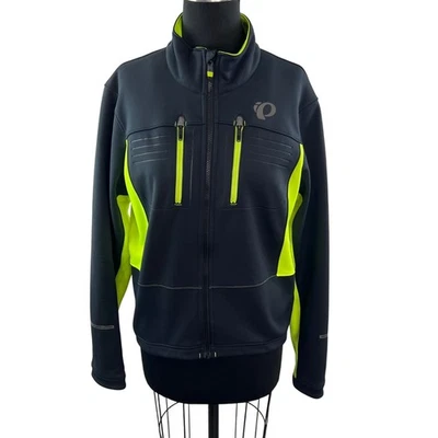 PEARL IZUMI Men's Elite Escape Soft-Shell Jacket Cycling Black Neon Yellow M - Image 1 of 4