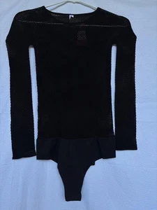 Commando Bodysuit L Fishnet Downtown Net One-Piece Shirt Sexy Goth Rocker Biker - Picture 1 of 5