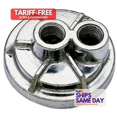 Trans-Dapt 1022, One Polished Cast Aluminum Filter By-Pass Performance Parts - Image 1 of 4