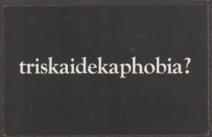 U.S - MNH TRISKAIDEKAPHOBIA POST CARD - - Picture 1 of 2