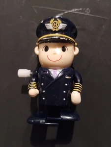 Mk# Kinder Airline Pilot Wind-Up Toy - Fully Functional - Picture 1 of 3