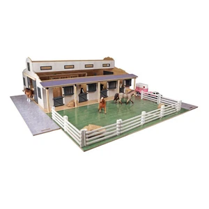 Kids globe paardenstal met 7 boxen en weiland 1:24 - Bild 1 von 1