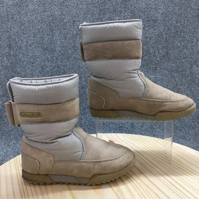 Botas de invierno Eddie Bauer para mujer 7 grises aislantes punta redonda gancho medio y bucle Foto 1 de 4