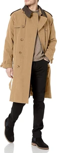 Gabardina icónica de doble botonadura para hombre con forro de cremallera y top extraíble Co - Imagen 1 de 12