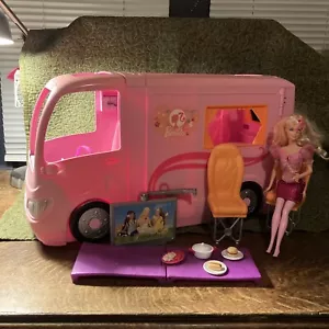 Barbie Glamour Camper With Stage, Door w/ Kitchen, Doll & Some Accessories 2008 - Picture 1 of 23