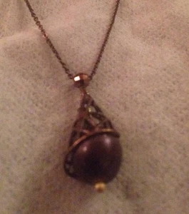 18" 14k Gold Bronze Color Necklace B11 - Picture 1 of 12
