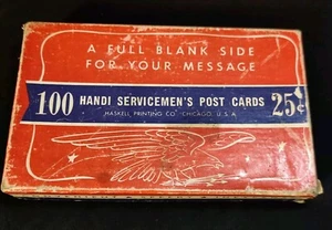Vintage 100 Handi Serviceman's Postkarten unbenutzt 25 Cent Karten - Bild 1 von 7