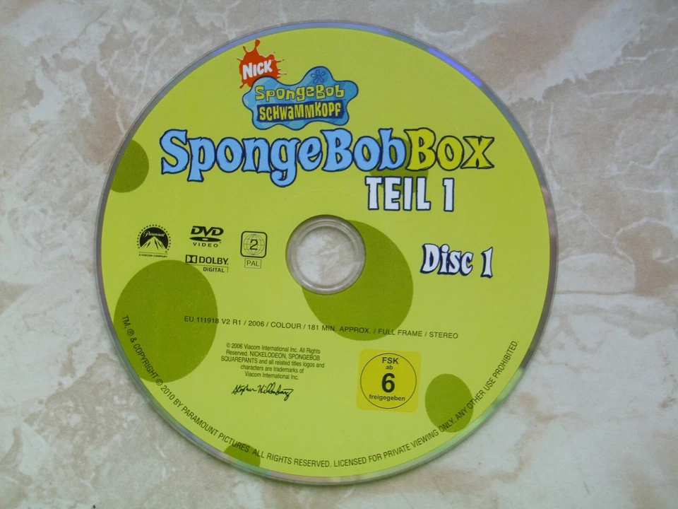 DVD -   Spongebob Schwammkopf - Bild 1 von 1
