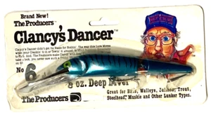 The Producers Clancy's Dancer 6.5" Blue Tiger 5/8oz No. 6 señuelos de buceo profundo - Imagen 1 de 22