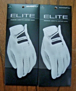 NUEVO Guantes de Golf Maxfli Elite IZQUIERDOS PEQUEÑOS (paquete de 2) CABRETTA CUERO PREMIUM - Imagen 1 de 4