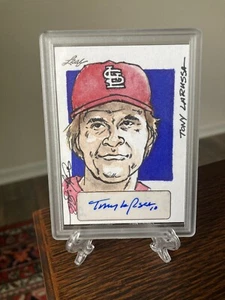 2015 Leaf Masterworks Tony Larussa Auto True 1/1 Sketch NM+ GOAT HOF RARE SSP - Picture 1 of 2
