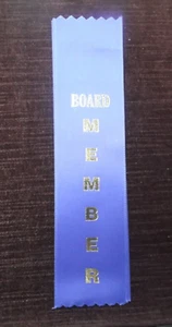 MIEMBRO DEL TABLERO Cinta Azul con Lámina Dorada Letras Bordes Rosados Lote de 3 - Imagen 1 de 1