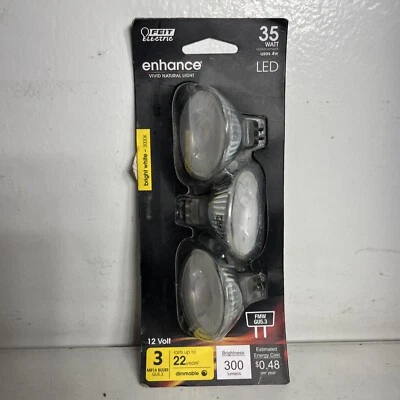 Feit Electric BPFMW/930CA/3 12V 35W 3000K 300 Lumens MR16 LED Light Bulb - Image 1 of 4