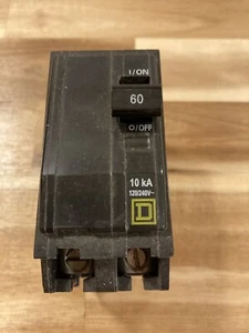 Square D HACR 60 Amp 120/240 VAC - Picture 1 of 8