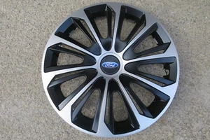 4 Alu-Design Radkappen 14 Zoll STRONG schwarz/silber für Ford NUR PKW! - Bild 1 von 2