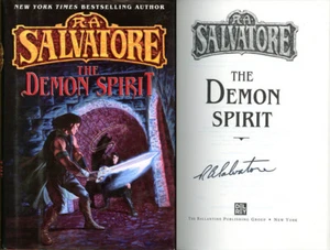 R.A. Salvatore SIGNED AUTOGRAPHED The Demon Spirit HC 1st Ed/1st Pr Demon Wars - Picture 1 of 1