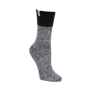 Womens UGG Rib Knit Quarter Socks - Black, OS [1153340] - Picture 1 of 2