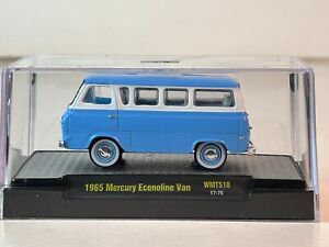 M2 Machines 1:64 Scale 1965 Mercury Econoline Van, Blue & White