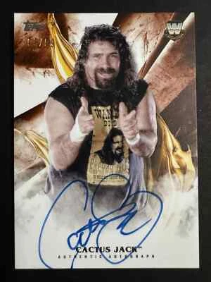 2019 Topps WWE Legend of Wresting Cactus Jack Auto On Card Mick Foley Auto /99 - Image 1 of 2