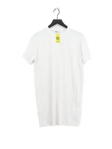 Uniqlo Women's Midi Dress XS White 100% Cotton T-Shirt Dress - Picture 1 of 6