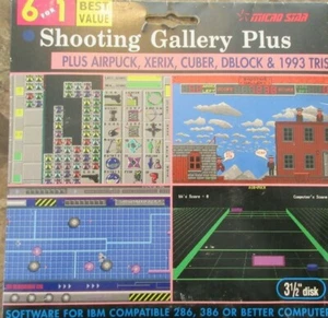 Shooting Gallery Plus 6 for 1  3 1/2 Floppy Disk Game ( Brand New ) - Picture 1 of 5