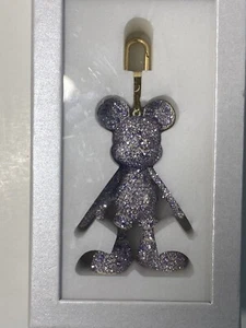 NEW Baublebar X Disney Mickey Mouse Bag Charm Purple Lavander Crystal Rhinestone - Picture 1 of 18