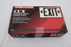 SIGNO DE LUZ DE SALIDA DE ILUMINACIÓN COOPER CCX61RWH7 EX1 Sure-Lites - Imagen 1 de 9