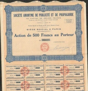 RARE => SA PUBLICITÉ & PROPAGANDE (W) - Picture 1 of 1