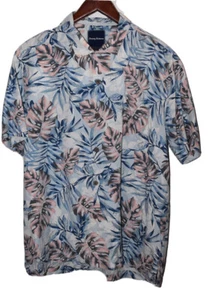 Tommy Bahama Men’s Large 100% Silk Button Up Short Sleeve Shirt  - Picture 1 of 7