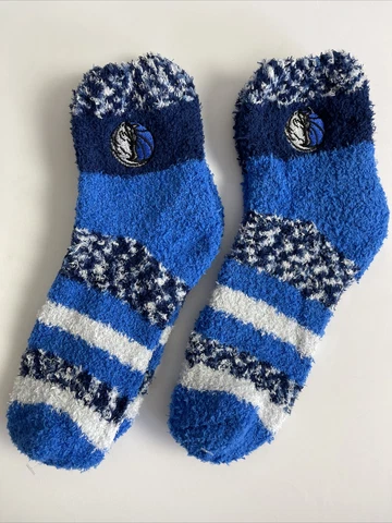2 PAIR SET! Dallas Mavericks FBF Women’s Cozy Fuzzy Sleep Socks. OSFM (B1) Cover